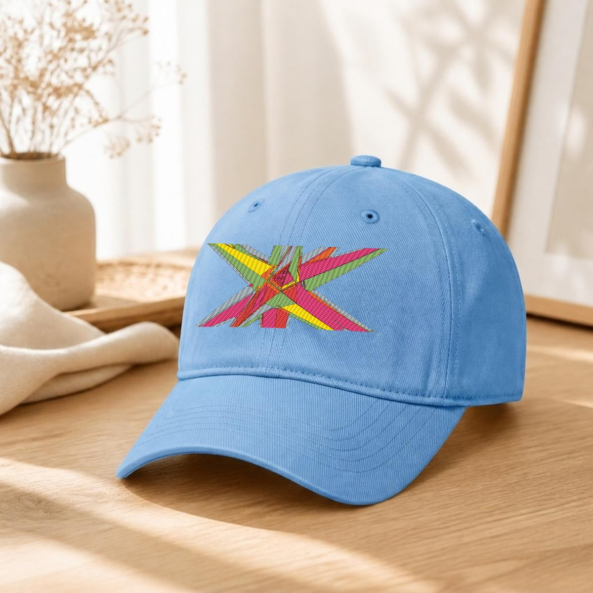 Embroidery Soft-Crown Flat Cap
