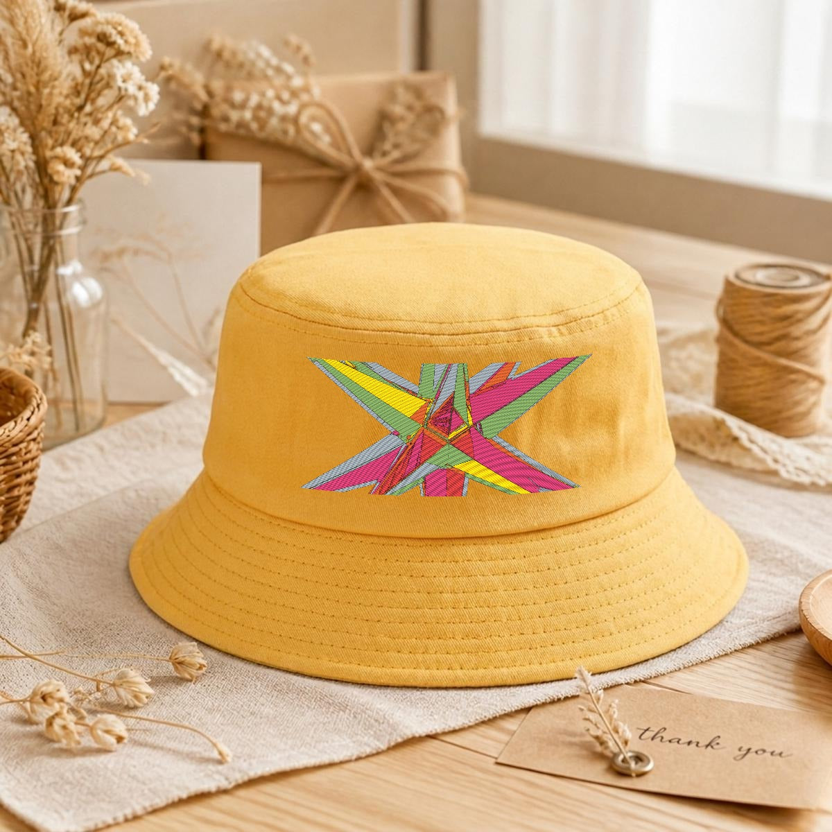 Embroidery Bucket Hat