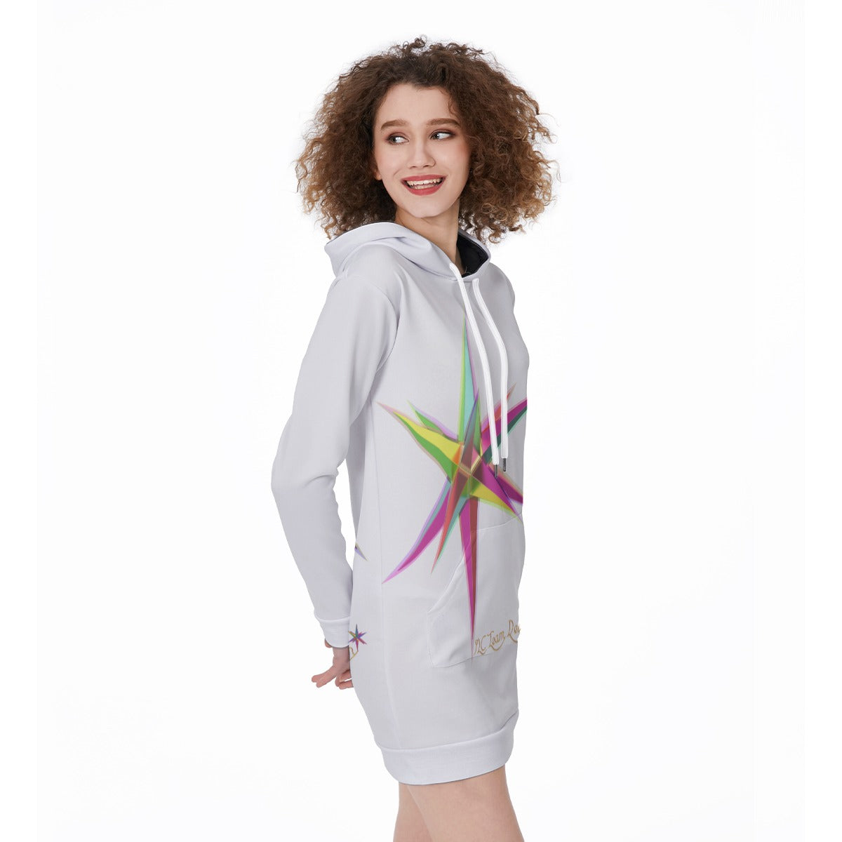 All-Over Print Women's Long Hoodie