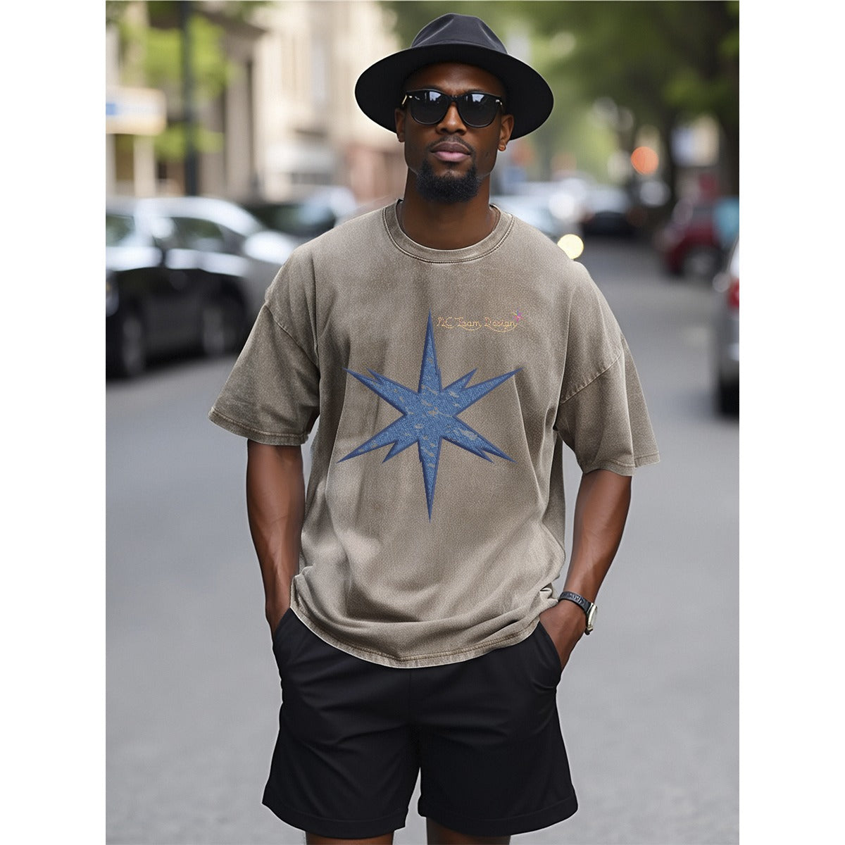 Unisex Heavyweight T-shirt Printed in USA| 230GSM Front DTF