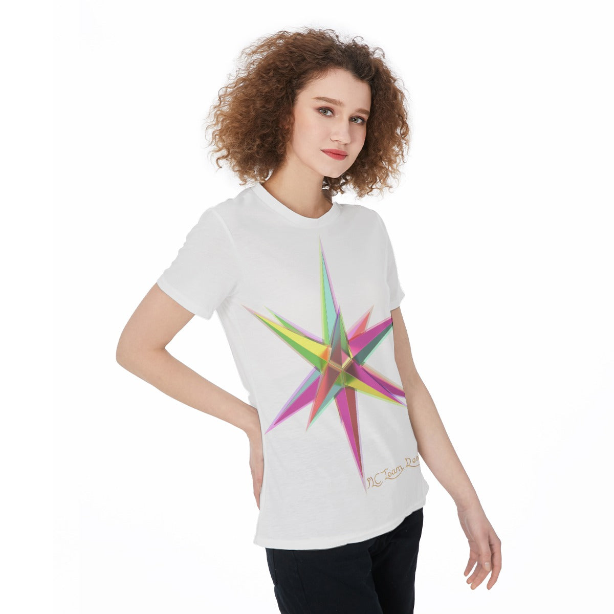 All-Over Print Round Neck T-Shirt