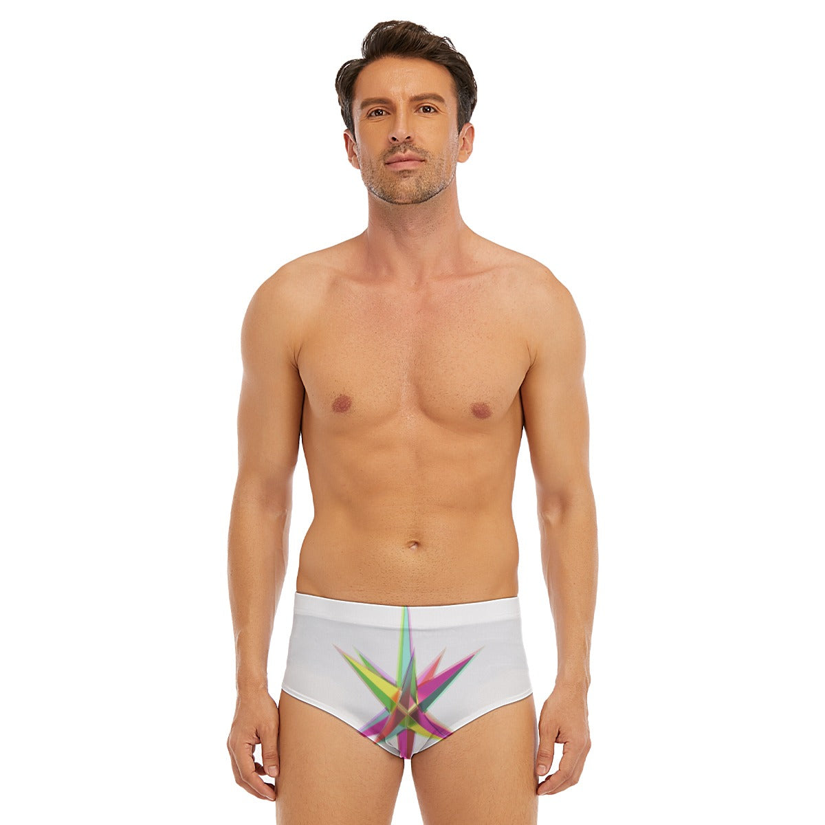 All-Over Print Men's Triangle Swim Trunks