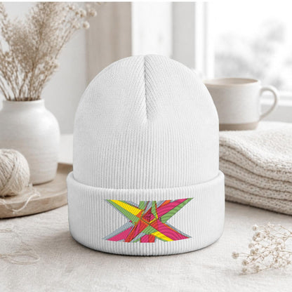 Embroidered Knit Beanie
