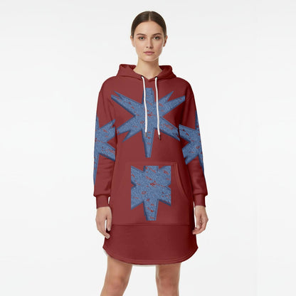 Women’s Hoodie Dress With Fleece|DTF