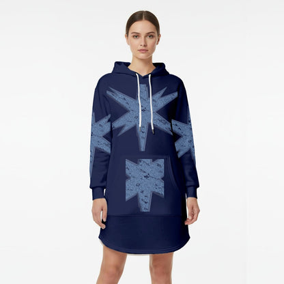Women’s Hoodie Dress With Fleece|DTF