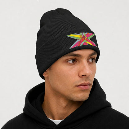 Embroidered Knit Beanie