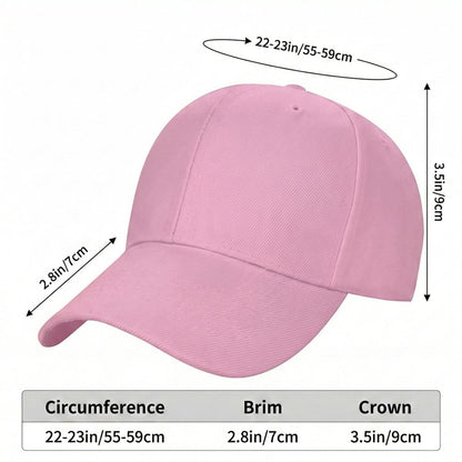 Curved Brim Baseball Cap Printed in Canada