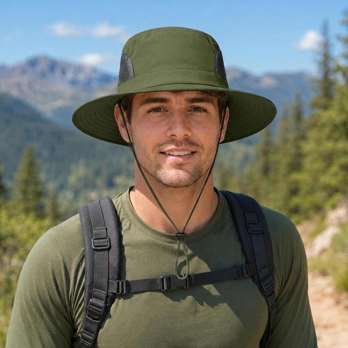 UPF 50+ Wide Brim Outdoor Sun Hat