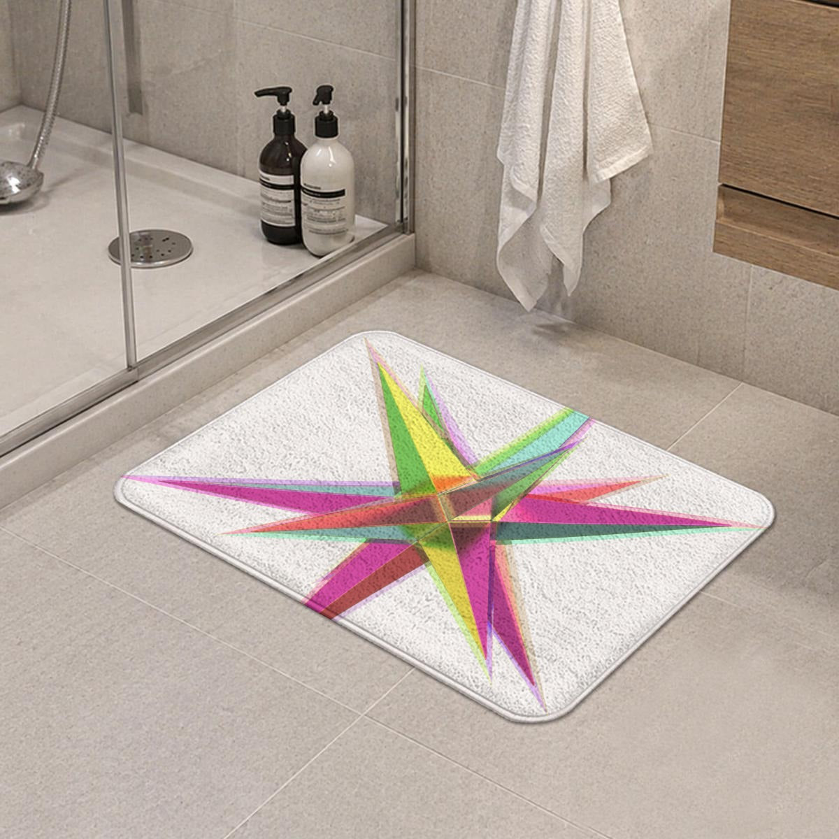Rounded Diatom Mud Floor Mat Printed in Canada