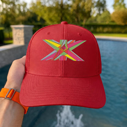 Embroidery Curved Mesh Cap For Golf