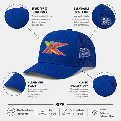 Embroidery Curved Mesh Cap For Golf