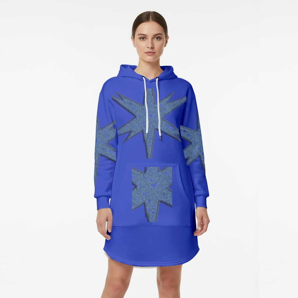 Women’s Hoodie Dress With Fleece|DTF