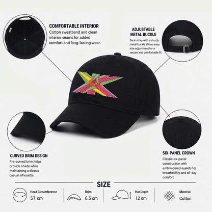 Embroidery Soft-Crown Flat Cap