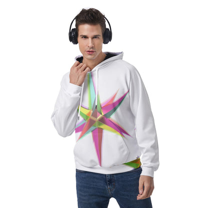 All-Over Print Men's Raglan Pullover Hoodie