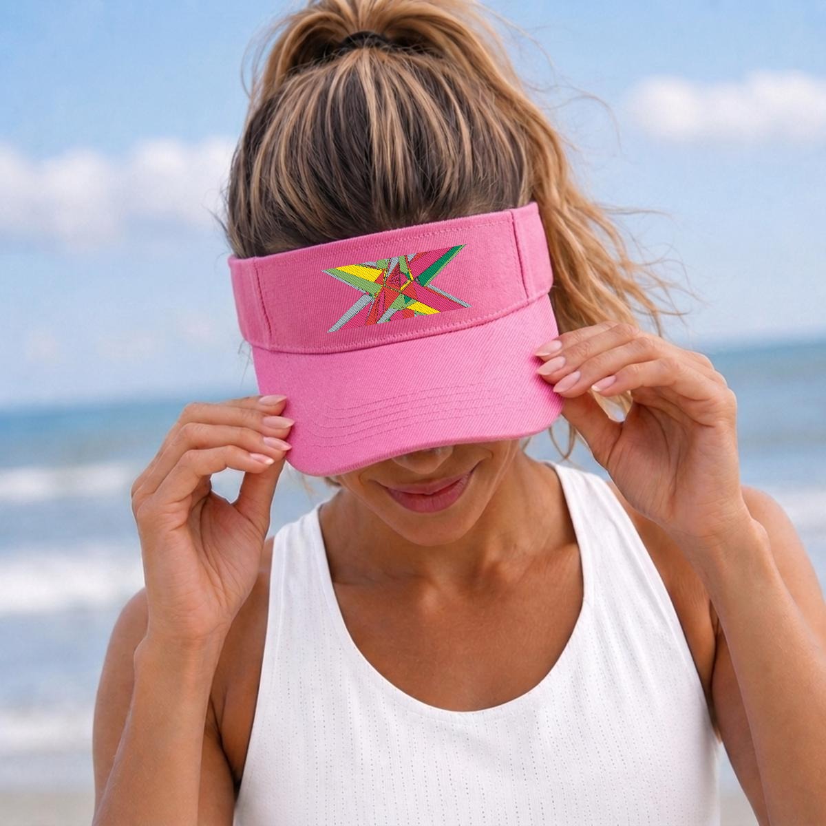 Embroidery Open-Top Visor