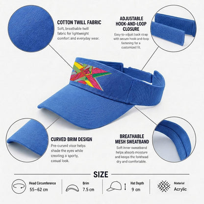Embroidery Open-Top Visor