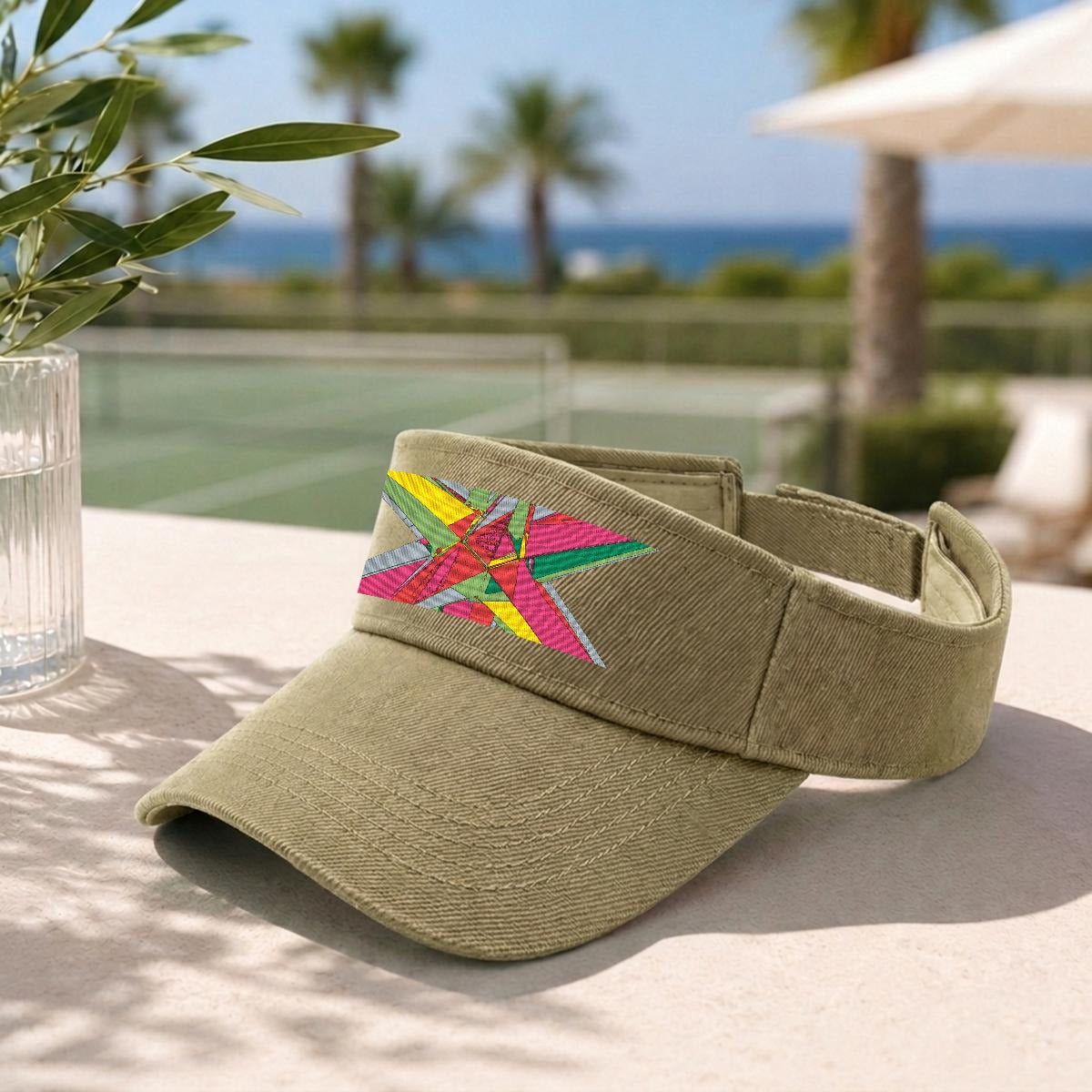 Embroidery Open-Top Visor