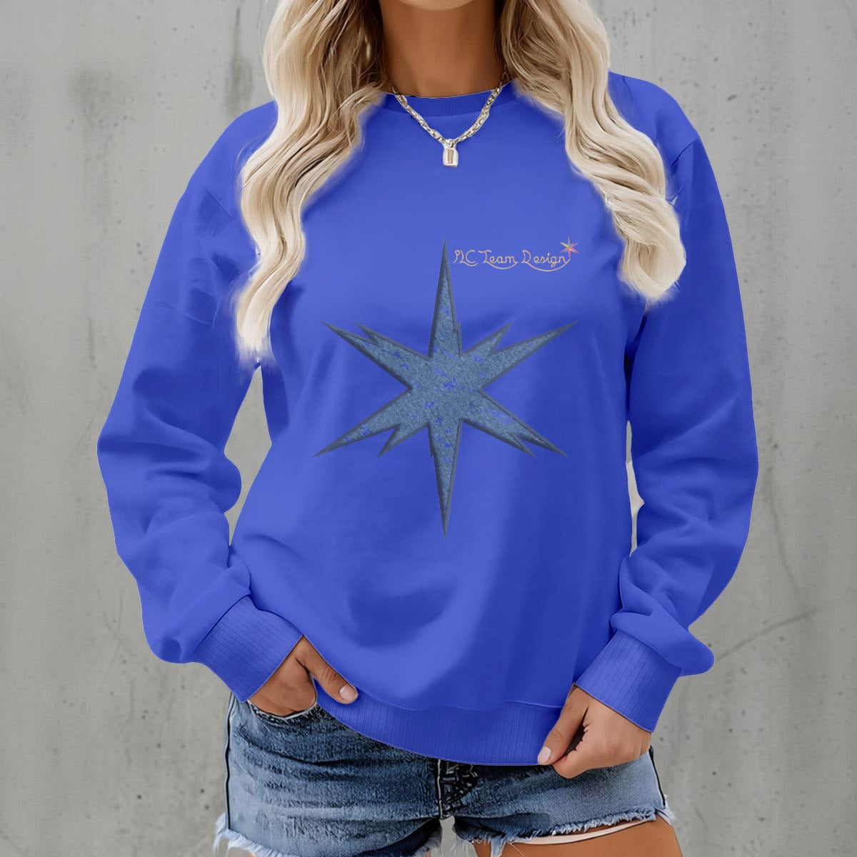 Women's Fleece Crew Neck Sweatshirt|DTF