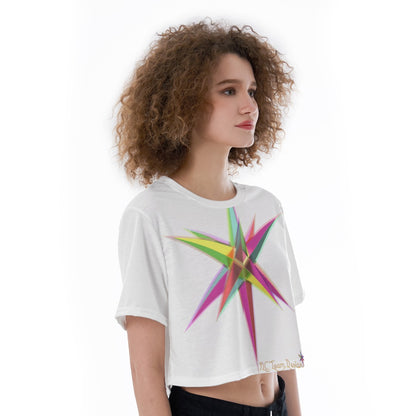 All-Over Print Cropped T-Shirt