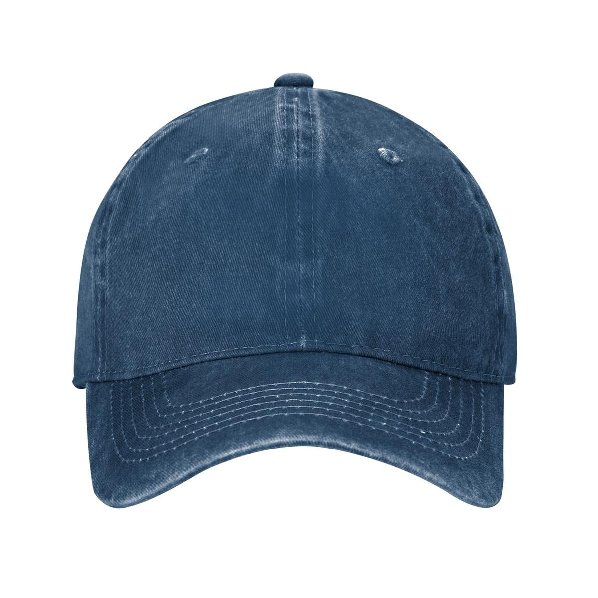 Adult Washed Denim Baseball Cap Printed in USA