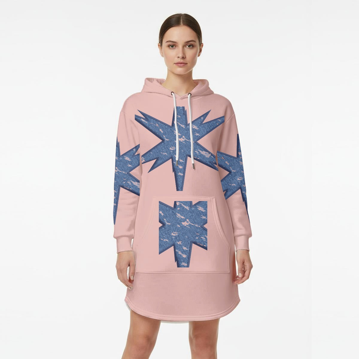 Women’s Hoodie Dress With Fleece|DTF