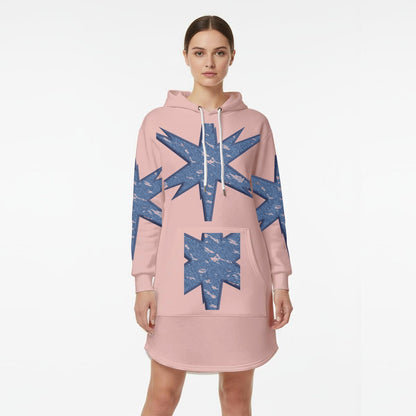 Women’s Hoodie Dress With Fleece|DTF