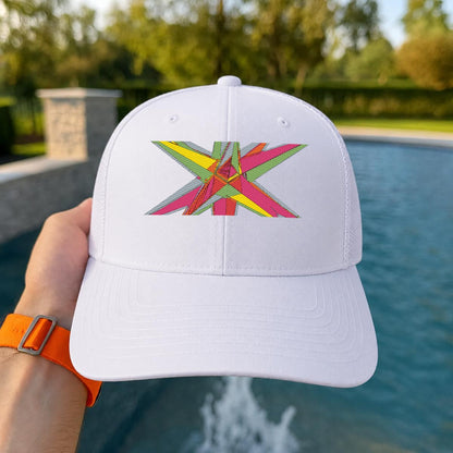 Embroidery Curved Mesh Cap For Golf