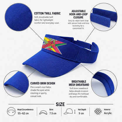 Embroidery Open-Top Visor