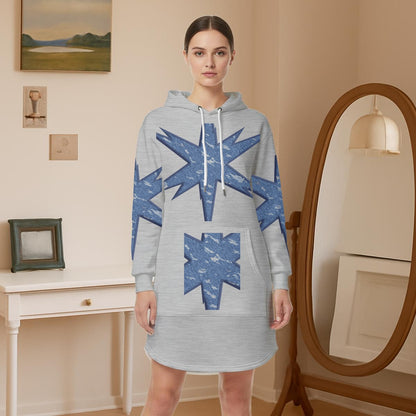 Women’s Hoodie Dress With Fleece|DTF