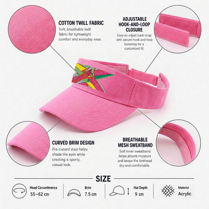 Embroidery Open-Top Visor