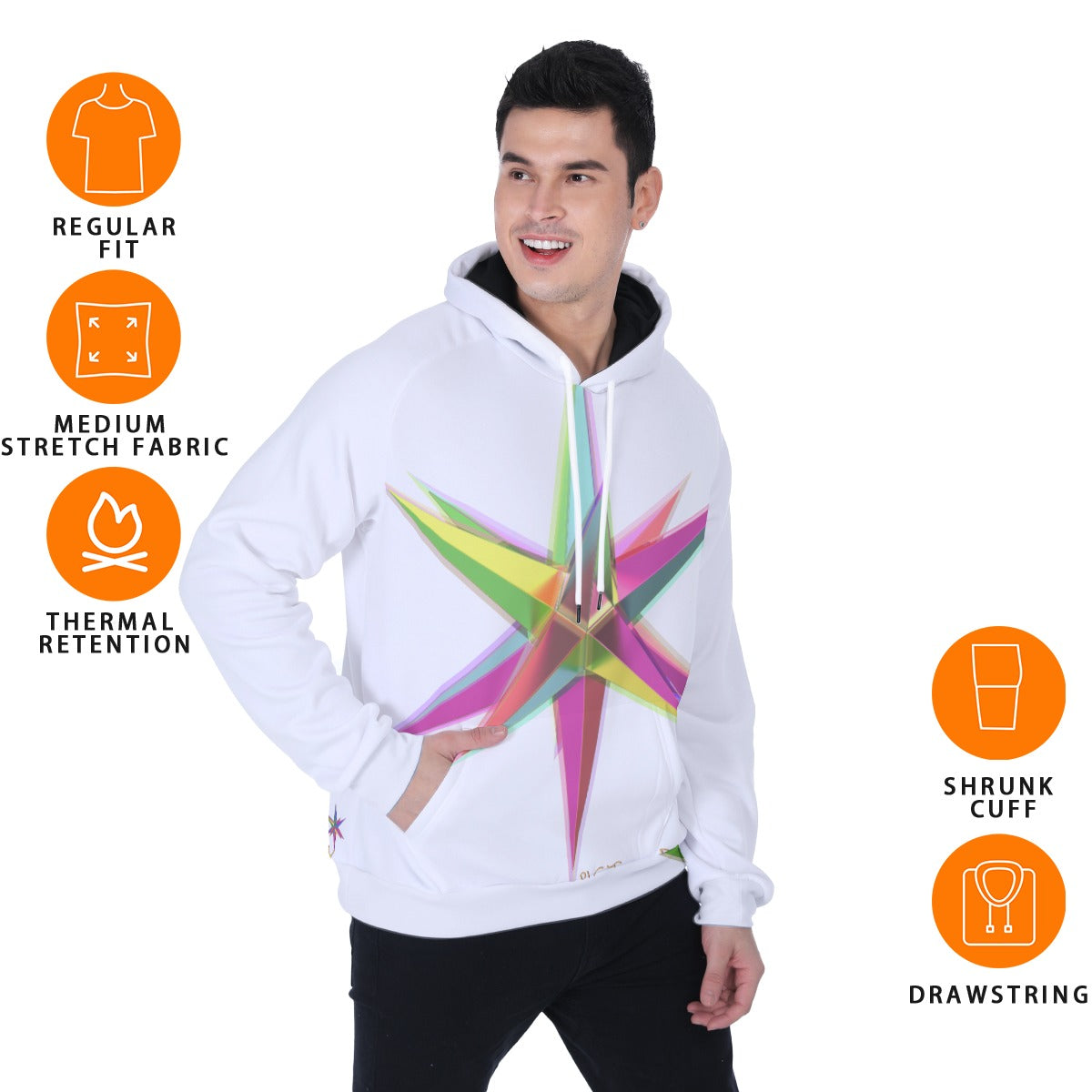 All-Over Print Men's Heavy Fleece Raglan Hoodie