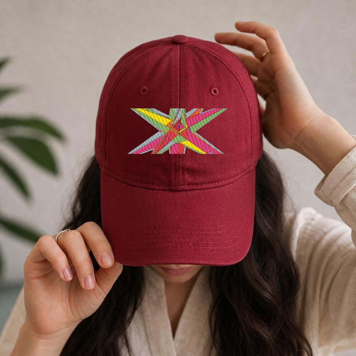 Embroidery Soft-Crown Flat Cap