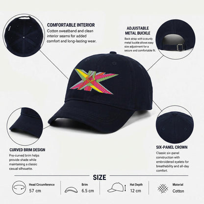 Embroidery Soft-Crown Flat Cap