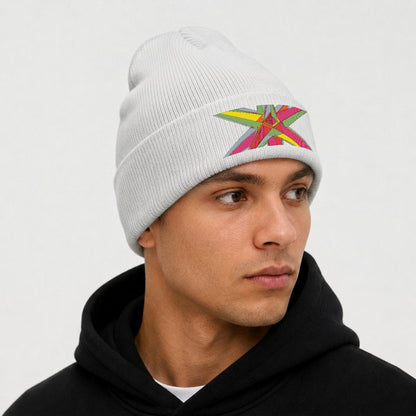 Embroidered Knit Beanie