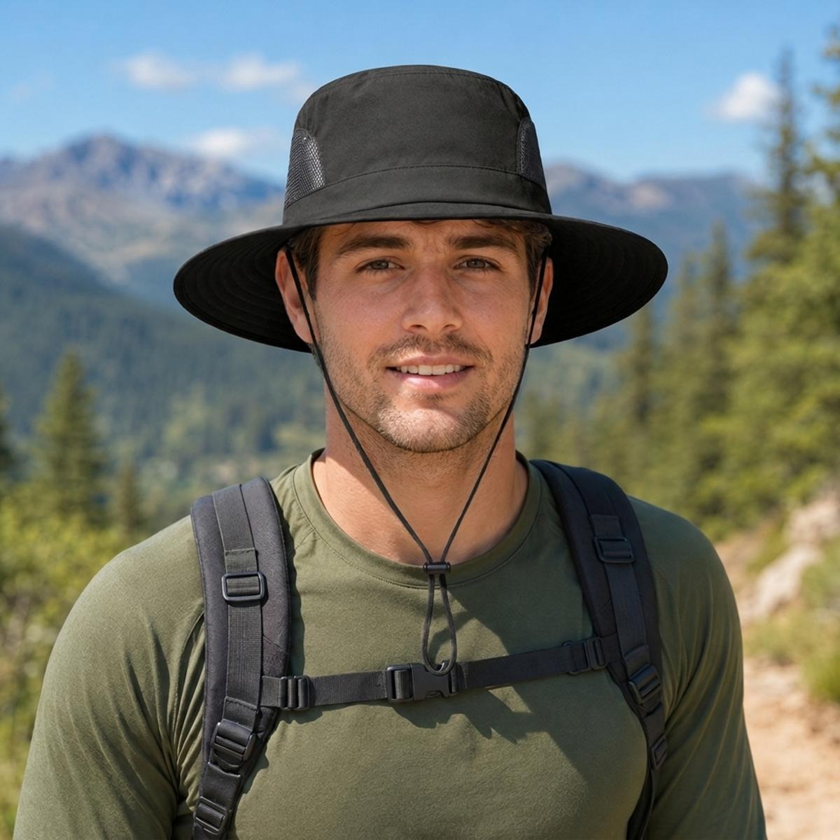 UPF 50+ Wide Brim Outdoor Sun Hat