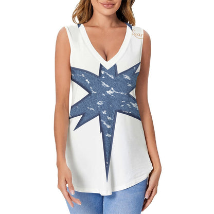 All-Over Print Women's Sports Vest|180GSM COTTON