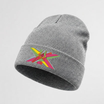 Embroidered Knit Beanie