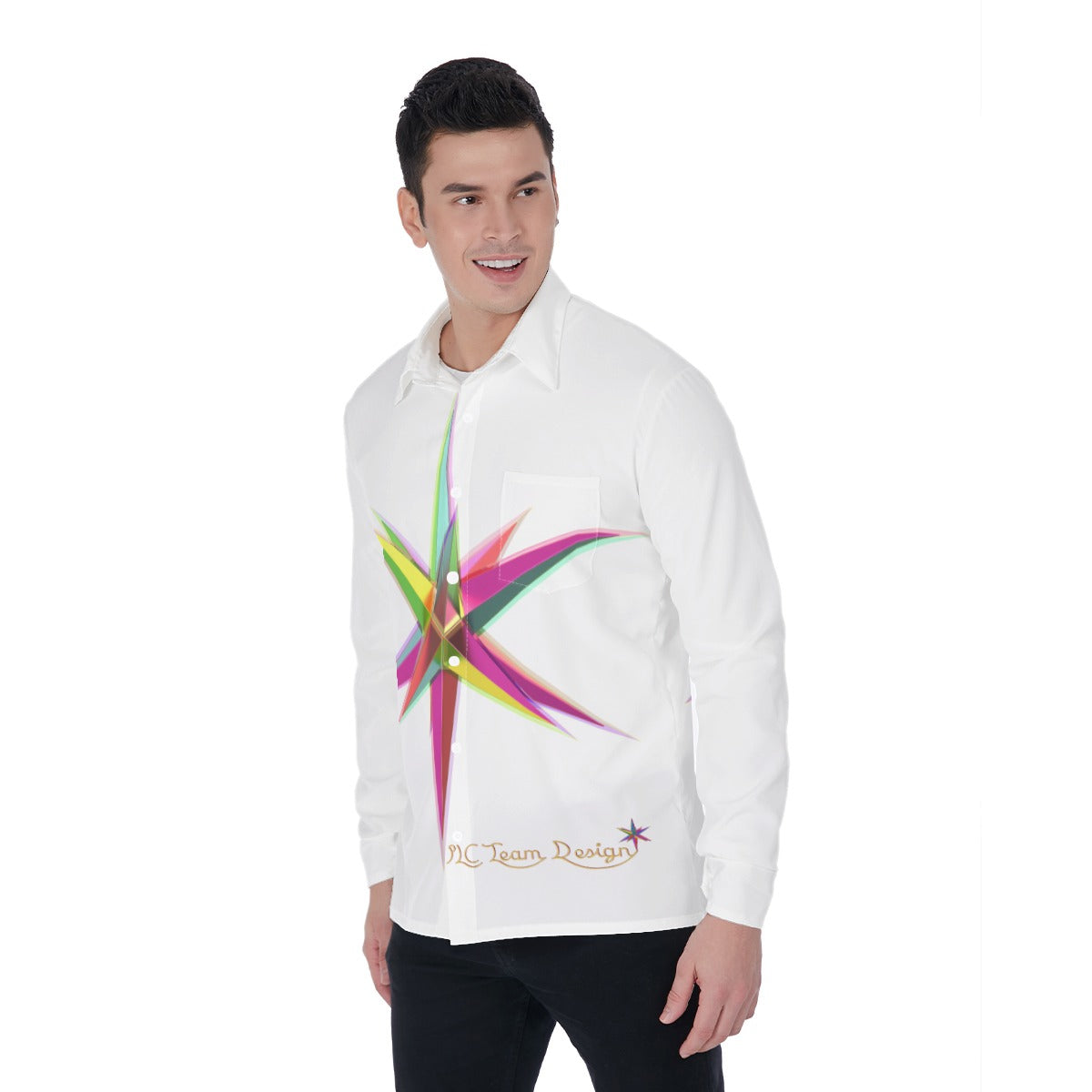 All-Over Print Men's Long Sleeve Shirt