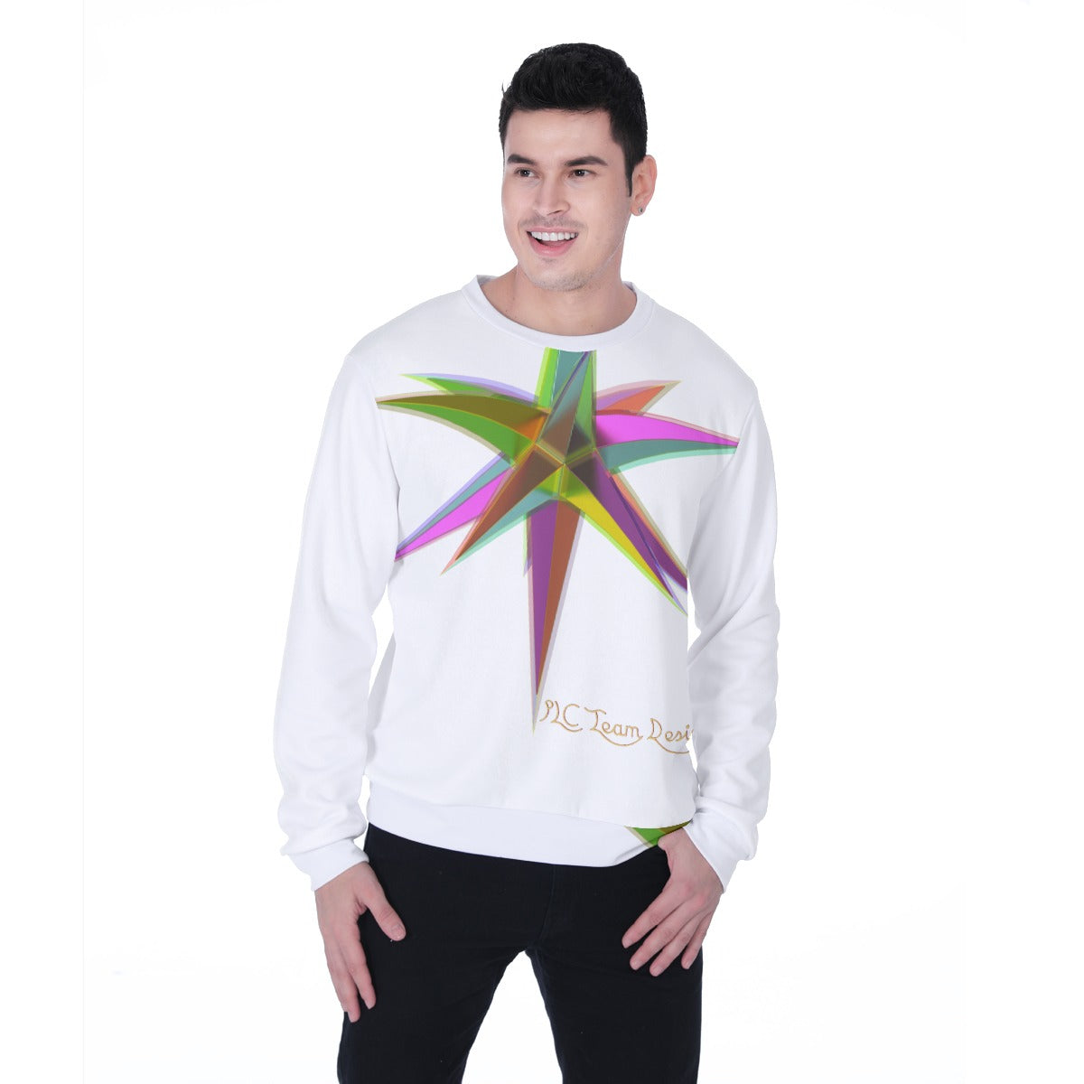 All-Over Print Men's Heavy Fleece Sweatshirt