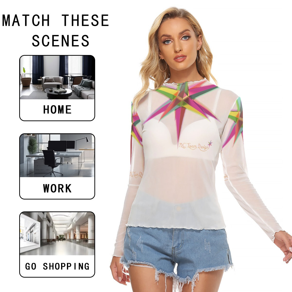 All-Over Print Women's Mesh T-shirt