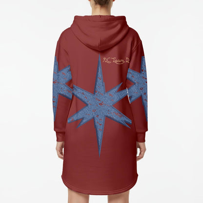 Women’s Hoodie Dress With Fleece|DTF