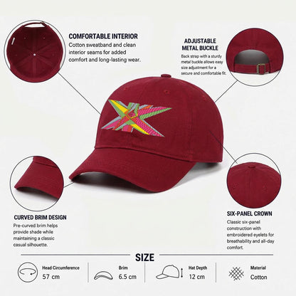 Embroidery Soft-Crown Flat Cap