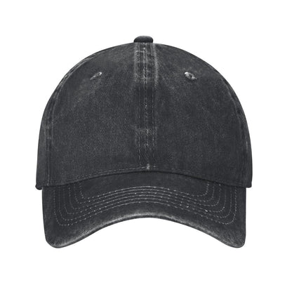 Adult Washed Denim Baseball Cap Printed in USA