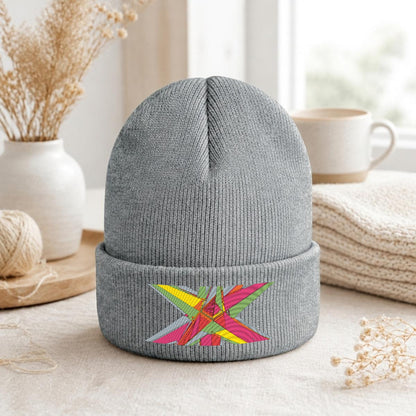 Embroidered Knit Beanie