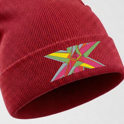 Embroidered Knit Beanie