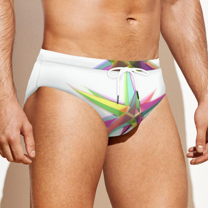 All-over print Men'S Drawstring Swim Briefs