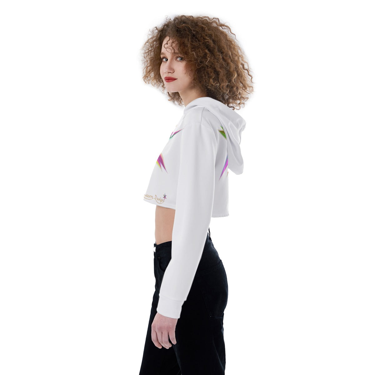 All-Over Print Women's Crop Top Hoodie