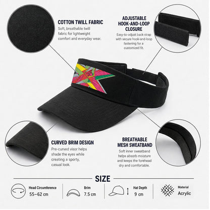 Embroidery Open-Top Visor