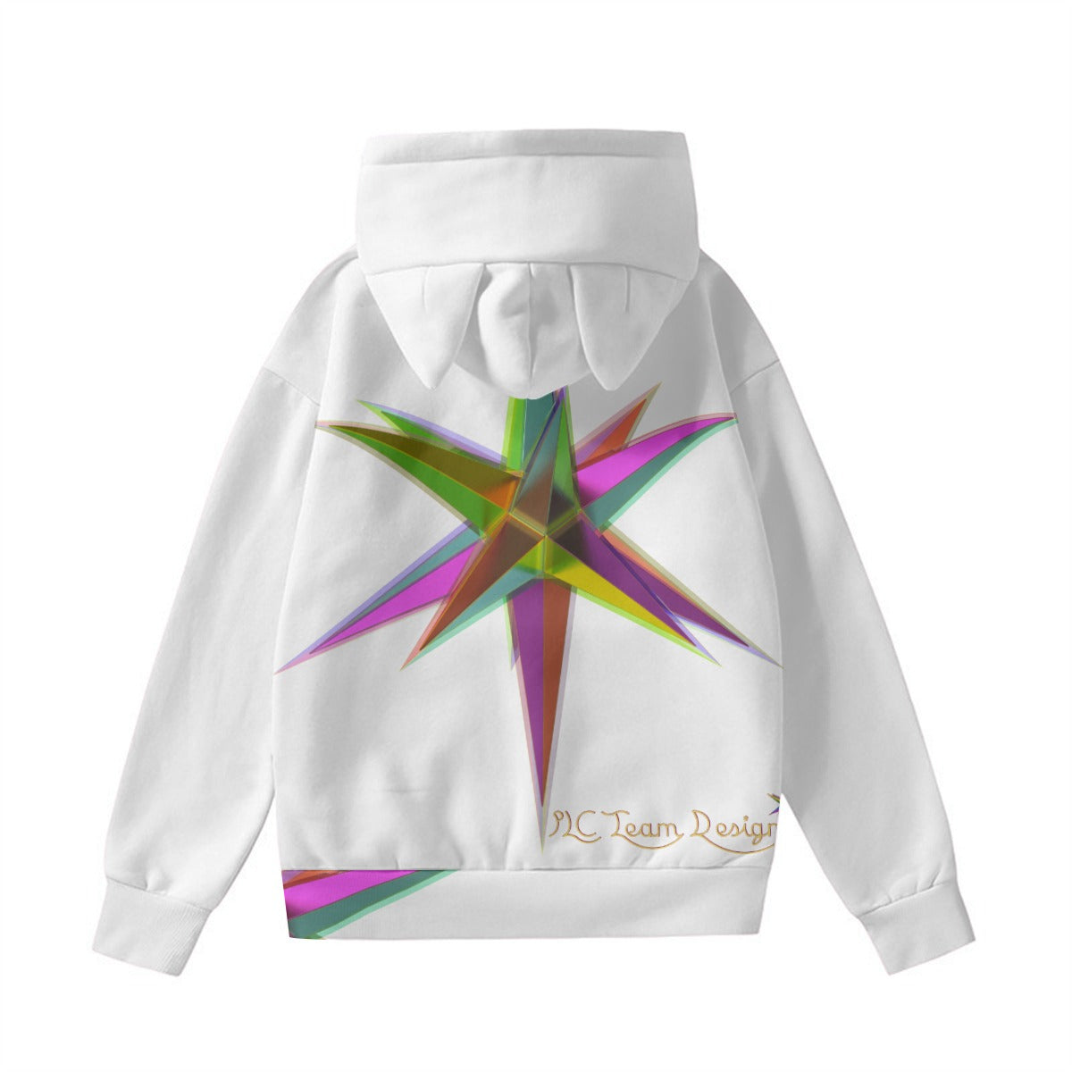 All-Over Print Women’s Hoodie With Decorative Ears
