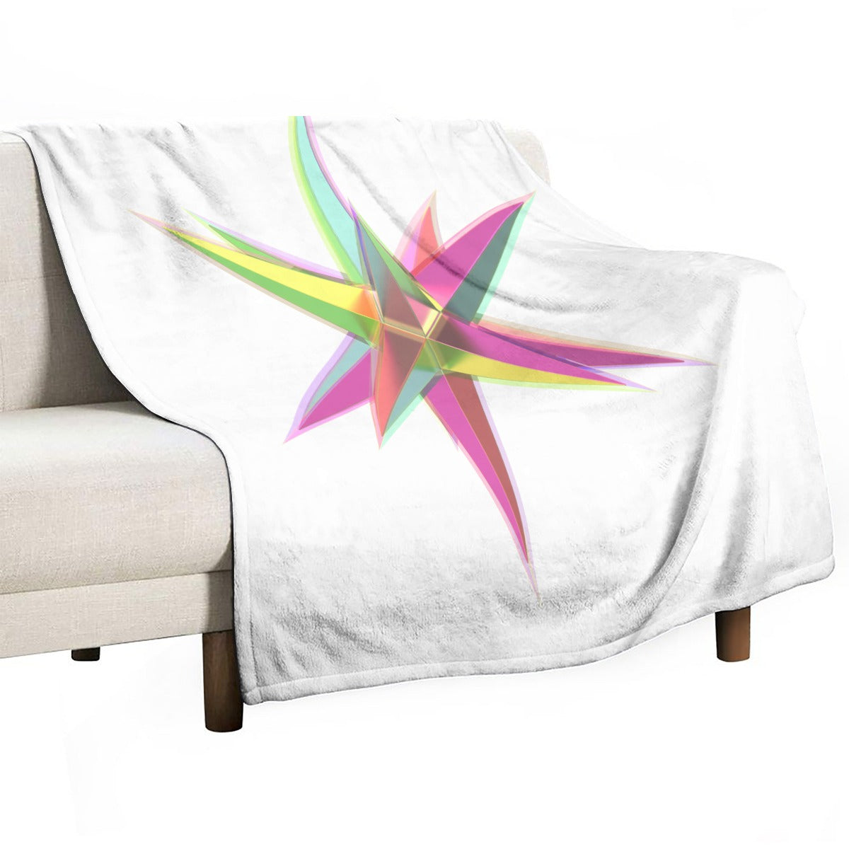 Single-Side Printing Flannel Blanket